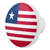 Liberia-Flagge Keramikknauf (Rechts)