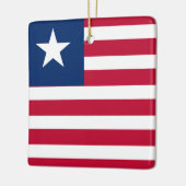 Liberia-Flagge Keramikornament (Links)