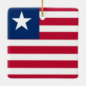 Liberia-Flagge Keramikornament (Rückseite)