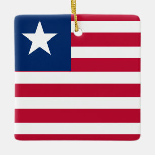 Liberia-Flagge Keramikornament