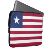 Liberia-Flagge Laptopschutzhülle (Vorne Rechts)
