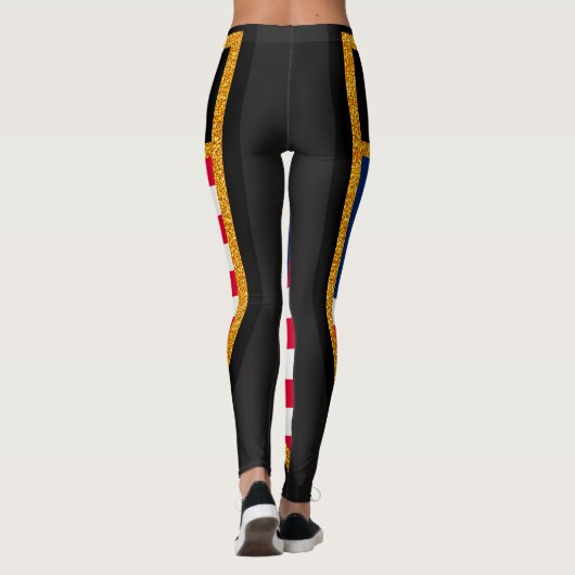 Liberia-Flagge Leggings (Rückseite)