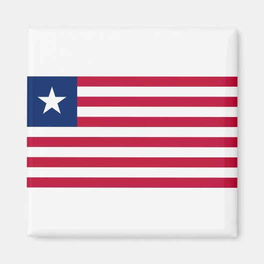 Liberia-Flagge Magnet (Vorne)