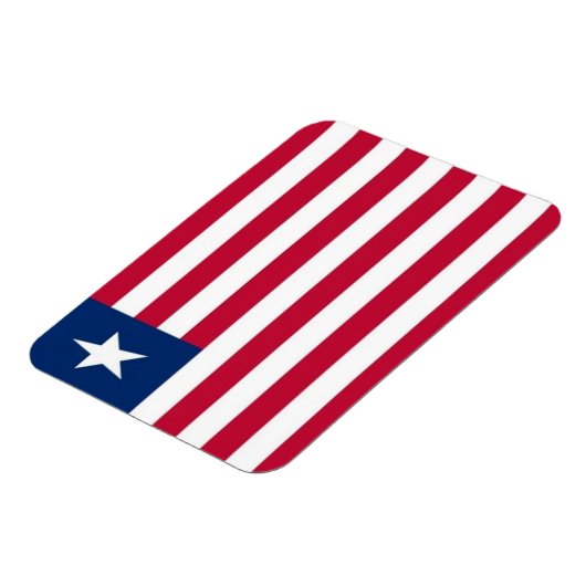 Liberia - Flagge - Magnet (Linke Seite)