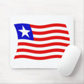 Liberia-Flagge-Mauspad Mousepad (Mit Mouse)