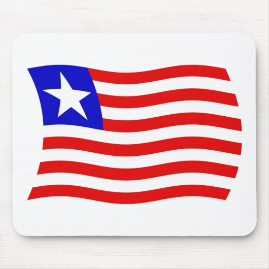 Liberia-Flagge-Mauspad Mousepad (Vorne)