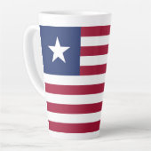 Liberia-Flagge Milchtasse (Linke Ecke)