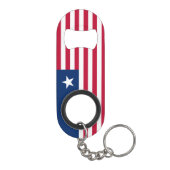 Liberia-Flagge Mini Flaschenöffner (Rückseite)