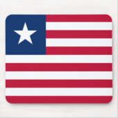 Liberia-Flagge Mousepad (Vorne)