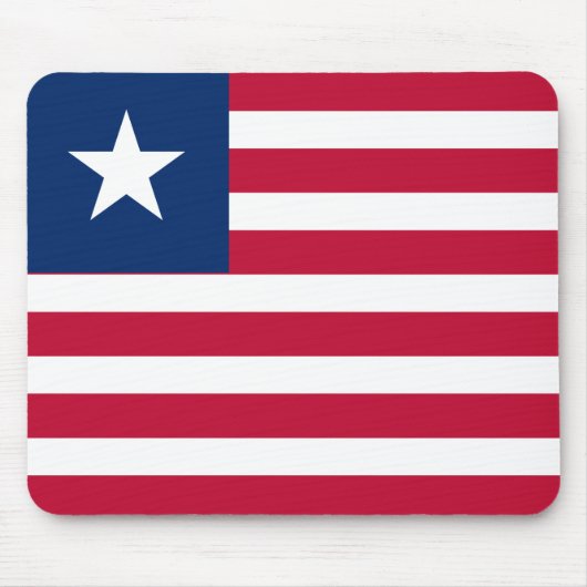 Liberia-Flagge Mousepad (Vorne)