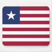 Liberia-Flagge Mousepad (Vorne)