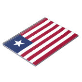 Liberia-Flagge Notizblock (Linke Seite)