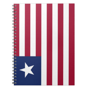 Liberia-Flagge Notizblock