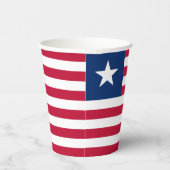 Liberia-Flagge Pappbecher (Rechts)