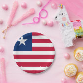 Liberia-Flagge Pappteller (Party)