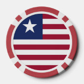 Liberia-Flagge Pokerchips (Rückseite)
