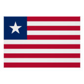 Liberia-Flagge Poster (Vorderseite)