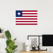 Liberia-Flagge Poster (Heimbüro)