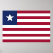 Liberia-Flagge Poster (Vorne)