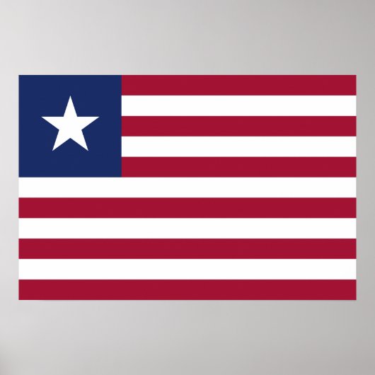 Liberia-Flagge Poster (Vorne)