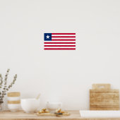 Liberia-Flagge Poster (Küche)