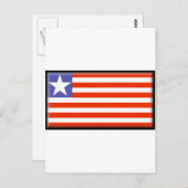 Liberia-Flagge Postkarte (Vorne/Hinten)