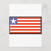 Liberia-Flagge Postkarte (Vorderseite)