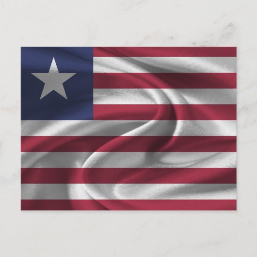 Liberia-Flagge Postkarte (Vorderseite)