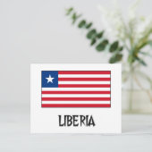 Liberia-Flagge Postkarte (Stehend Vorderseite)