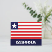 Liberia-Flagge Postkarte (Stehend Vorderseite)