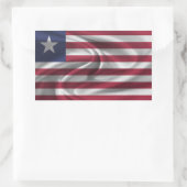 Liberia-Flagge Rechteckiger Aufkleber (Tasche)