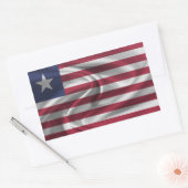 Liberia-Flagge Rechteckiger Aufkleber (Umschlag)