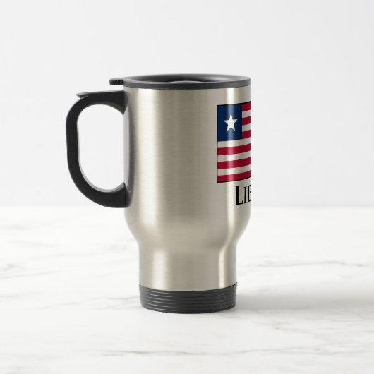 Liberia-Flagge Reisebecher (Links)