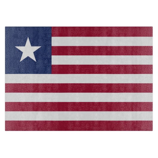 Liberia-Flagge Schneidebrett (Vorderseite)