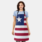 Liberia-Flagge Schürze (Getragen)