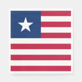 Liberia-Flagge Serviette (Vorderseite)