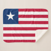 Liberia-Flagge Sherpadecke (Vorderseite (Horizontal))