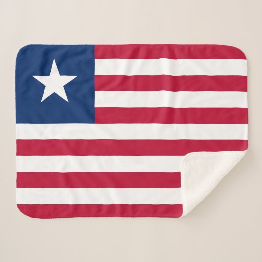 Liberia-Flagge Sherpadecke (Vorderseite (Horizontal))