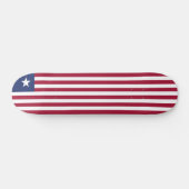 Liberia-Flagge Skateboard (Horizontal)