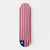 Liberia-Flagge Skateboard (Vorne)