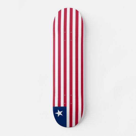 Liberia-Flagge Skateboard (Vorderseite)