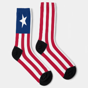 Liberia-Flagge Socken