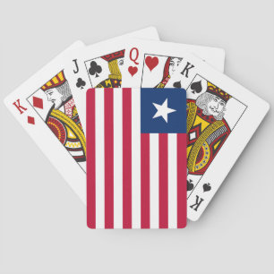 Liberia-Flagge Spielkarten