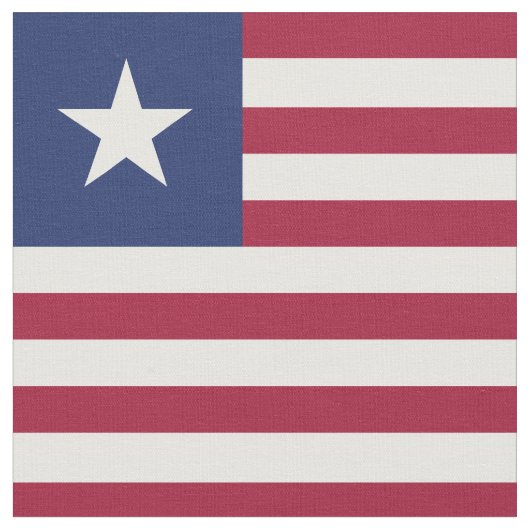 Liberia-Flagge Stoff (Nahaufnahme)