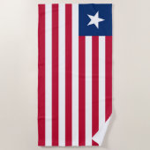 Liberia-Flagge Strandtuch (Vorderseite)