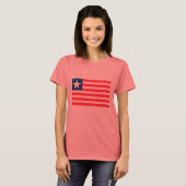 Liberia-Flagge T-Shirt (Vorne ganz)