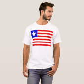 Liberia-Flagge T-Shirt (Vorne ganz)