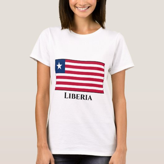 Liberia-Flagge T-Shirt (Vorderseite)
