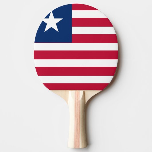 Liberia-Flagge Tischtennis Schläger (Vorderseite)