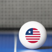 Liberia-Flagge Tischtennisball (Netto)